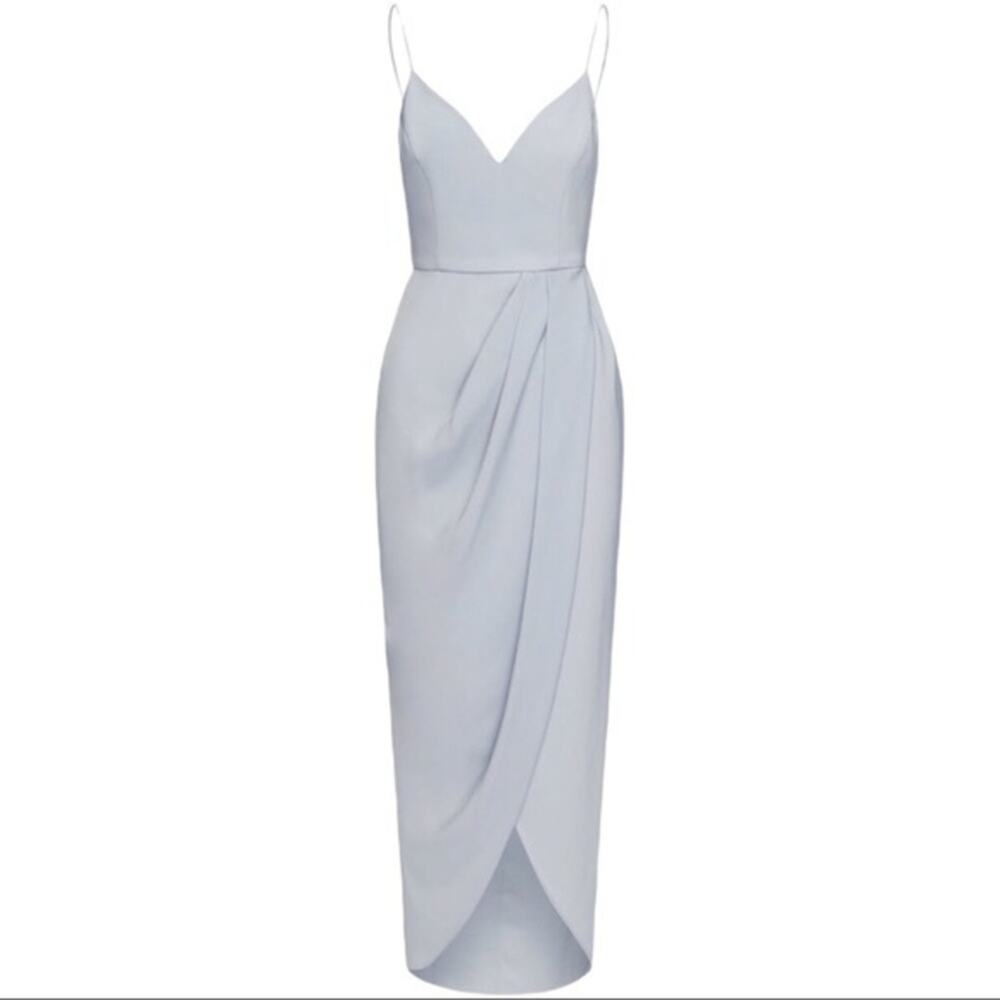 Shona Joy Core Cocktail Dress Powder Blue Size 8